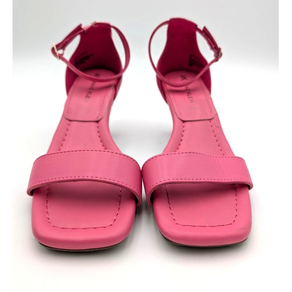 Anne Klein Jade Ankle Strap Sandals Open Toe Women's Pink Size US7M EU37 - Picture 2 of 9